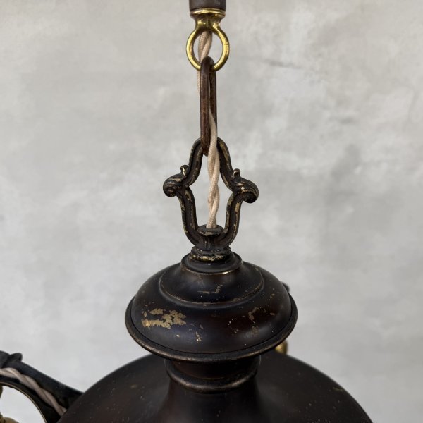 画像6: VINTAGE ANTIQUE LIGHT ヴィンテージ アンティーク シャンデリア パンライト 吊り下げライト  天井照明 / 5灯 ライト ペンダントランプ 真鍮 HUBBELL 店舗什器 E26 アメリカ USA (2) (6)