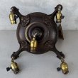 画像4: VINTAGE ANTIQUE LIGHT ヴィンテージ アンティーク シャンデリア パンライト 吊り下げライト  天井照明 / 5灯 ライト ペンダントランプ 真鍮 HUBBELL 店舗什器 E26 アメリカ USA (2) (4)