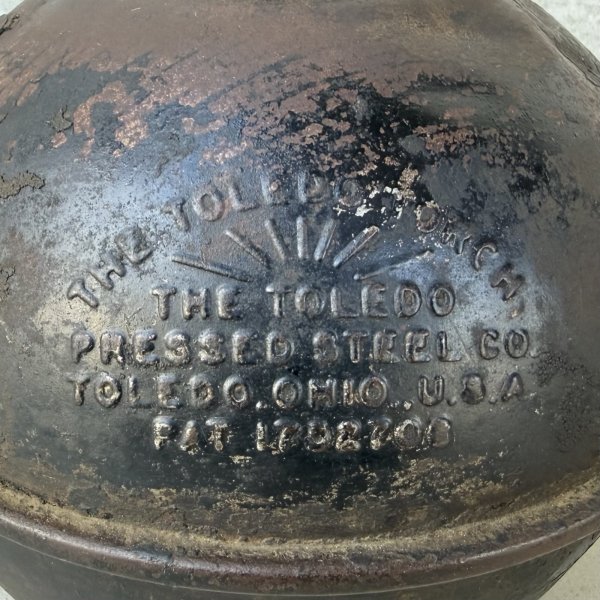 画像9: VINTAGE ANTIQUE TOLEDO HIGHWAY TORCH ヴィンテージ アンティーク トレド ハイウェイトーチ トーチランプ 発炎筒 / オブジェ ディスプレイ インダストリアル ガレージ 鉄 アメリカ (9)