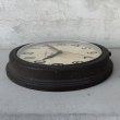 画像5: VINTAGE ANTIQUE GENERAL ELECTRIC WALL CLOCK GE ヴィンテージ アンティーク ウォールクロック ゼネラルエレクトリック 壁掛け時計 / スクールクロック 圧縮ボード 焦げ茶 丸型 店舗什器 アメリカ (2) (5)