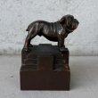 画像4: VINTAGE ANTIQUE BULLDOG FIGURE ヴィンテージ アンティーク ブルドッグ オブジェ 置物 / コレクタブル ディスプレイ ペーパーウェイト ジャパンカラー 犬 動物 鋳物 アメリカ  (4)
