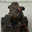 画像8: VINTAGE ANTIQUE BULLDOG FIGURE ヴィンテージ アンティーク ブルドッグ オブジェ 置物 / コレクタブル ディスプレイ ペーパーウェイト ジャパンカラー 犬 動物 鋳物 アメリカ  (8)