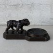 画像4: VINTAGE ANTIQUE BULLDOG FIGURE ASH TRAY ヴィンテージ アンティーク ブルドッグ アッシュトレイ 灰皿 オブジェ 置物 / コレクタブル ディスプレイ インテリア 犬 動物 鋳物 アメリカ  (4)