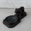 画像1: VINTAGE ANTIQUE BULLDOG FIGURE ASH TRAY ヴィンテージ アンティーク ブルドッグ アッシュトレイ 灰皿 オブジェ 置物 / コレクタブル ディスプレイ インテリア 犬 動物 鋳物 アメリカ  (1)