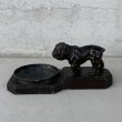 画像5: VINTAGE ANTIQUE BULLDOG FIGURE ASH TRAY ヴィンテージ アンティーク ブルドッグ アッシュトレイ 灰皿 オブジェ 置物 / コレクタブル ディスプレイ インテリア 犬 動物 鋳物 アメリカ  (5)