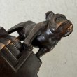 画像9: VINTAGE ANTIQUE BULLDOG FIGURE ヴィンテージ アンティーク ブルドッグ オブジェ 置物 / コレクタブル ディスプレイ ペーパーウェイト ジャパンカラー 犬 動物 鋳物 アメリカ  (9)