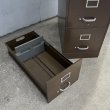 画像7: VINTAGE ANTIQUE FILE CABUNET ART METAL ヴィンテージ アンティーク メタルキャビネット ファイルキャビネット / 書類入れ 引き出し 収納棚 4段 アイアン 事務所 店舗什器 アメリカ (7)