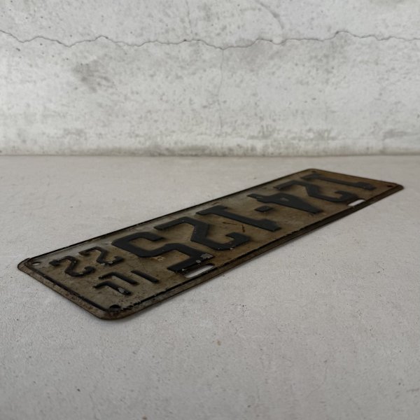 画像4: VINTAGE ANTIQUE LICENSE PLATE ヴィンテージ アンティーク ナンバープレート ライセンスプレート / インダストリアル モーター系 ガレージ ディスプレイ 車 1922年 イリノイ アメリカ (4)