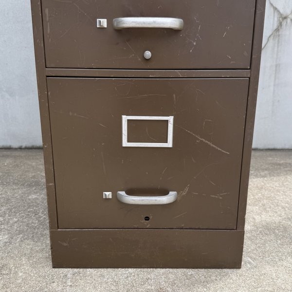 画像5: VINTAGE ANTIQUE FILE CABUNET ART METAL ヴィンテージ アンティーク メタルキャビネット ファイルキャビネット / 書類入れ 引き出し 収納棚 4段 アイアン 事務所 店舗什器 アメリカ (5)