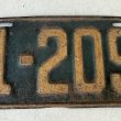 画像6: VINTAGE ANTIQUE LICENSE PLATE ヴィンテージ アンティーク ナンバープレート ライセンスプレート / インダストリアル モーター系 ガレージ ディスプレイ 車 1923年 イリノイ アメリカ (6)