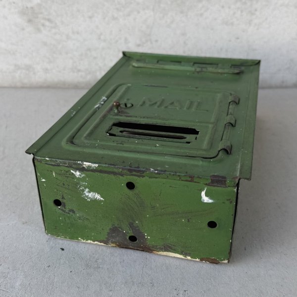画像7: VINTAGE ANTIQUE MAILBOX POST ヴィンテージ アンティーク メールボックス 郵便ポスト 郵便受け / 壁付け ディスプレイ 玄関 店舗什器 アメリカ (7)