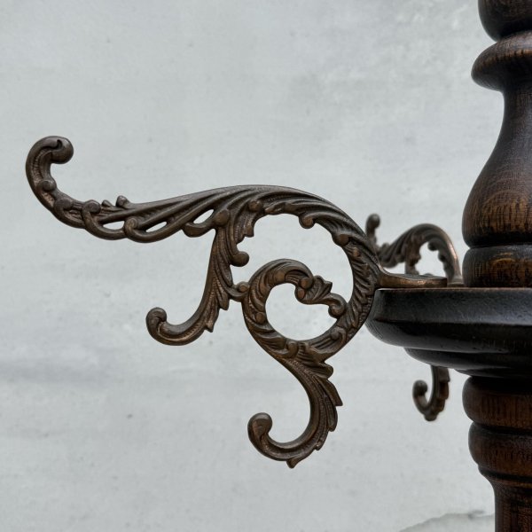 画像4: VINTAGE ANTIQUE COAT RACK  ヴィンテージ アンティーク コートラック ポールハンガー クロージングラック ハンガーラック  / ウッド 木製 家具 服屋 店舗 什器 アメリカ (4)