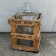 画像1: VINTAGE ANTIQUE WATER BOTTLE GREAT BEAR SPRING CO. ヴィンテージ アンティーク ウォーターボトル ガラス 瓶 /  インテリア ディスプレイ キッチン 店舗什器 アメリカ (1)
