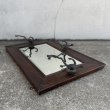 画像5: VINTAGE ANTIQUE WALL MIRROR  HAT RACK ヴィンテージ アンティーク 鏡 ミラー  壁掛けミラー ウォールミラー ハットラック / フック付き インテリア ウッド 木製 店舗什器 アメリカ  (5)