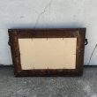画像3: VINTAGE ANTIQUE WALL MIRROR  HAT RACK ヴィンテージ アンティーク 鏡 ミラー  壁掛けミラー ウォールミラー ハットラック / フック付き インテリア ウッド 木製 店舗什器 アメリカ  (3)