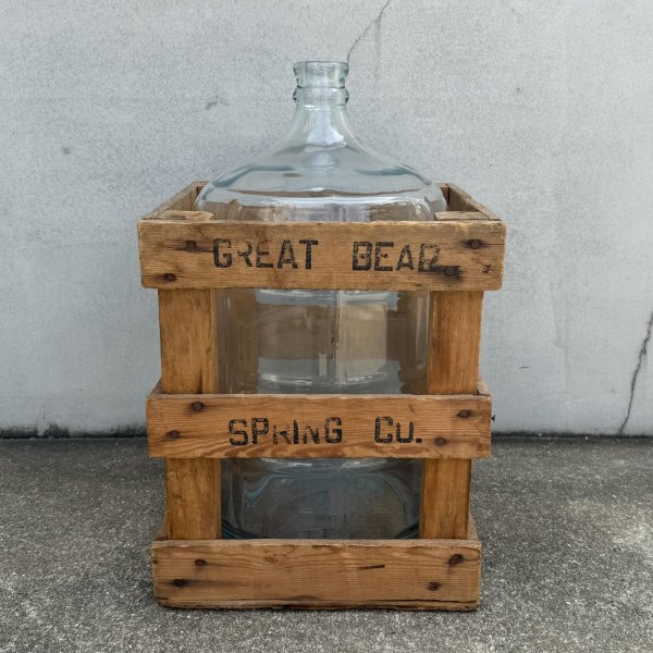 画像4: VINTAGE ANTIQUE WATER BOTTLE GREAT BEAR SPRING CO. ヴィンテージ アンティーク ウォーターボトル ガラス 瓶 /  インテリア ディスプレイ キッチン 店舗什器 アメリカ (4)