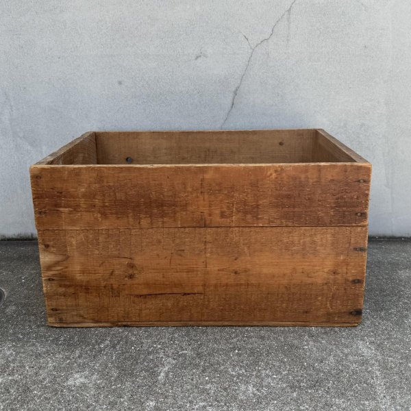 画像4: VINTAGE ANTIQUE WOOD CRATE WOODEN BOX SNELL&SIMPSON BISCUIT CO ヴィンテージ アンティーク ウッドボックス 木箱 / コレクタブル 収納 ケース ビスケット アドバタイジング 企業物 店舗什器 アメリカ (4)