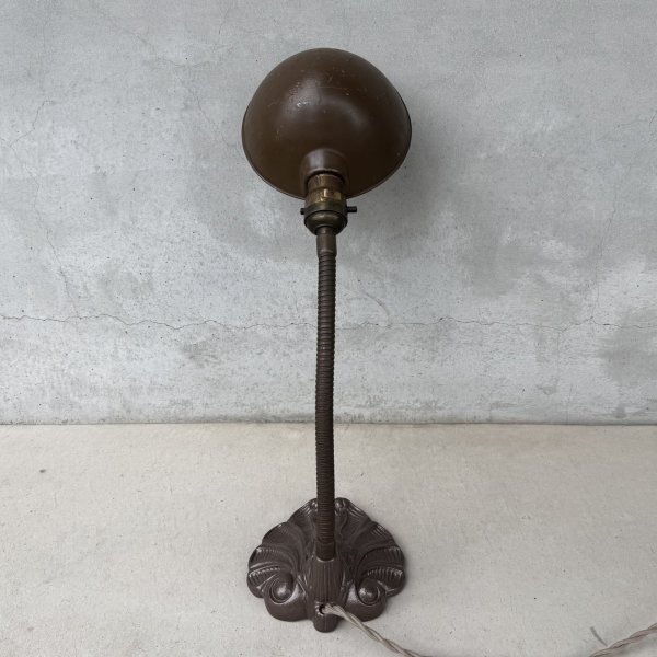 画像2: VINTAGE ANTIQUE DESKLAMP ALADDIN ヴィンテージ アンティーク デスクランプ スタンドライト 卓上ライト テーブルランプ 照明 / グースネック E26 店舗什器 アメリカ (4) (2)