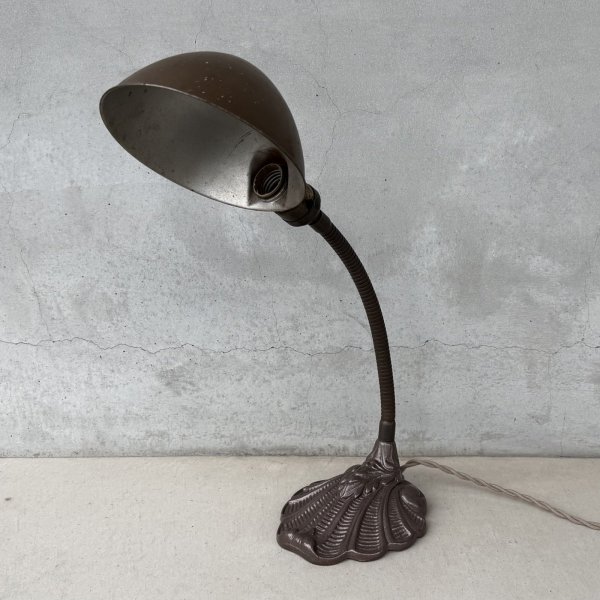 画像1: VINTAGE ANTIQUE DESKLAMP ALADDIN ヴィンテージ アンティーク デスクランプ スタンドライト 卓上ライト テーブルランプ 照明 / グースネック E26 店舗什器 アメリカ (4) (1)