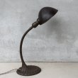 画像3: VINTAGE ANTIQUE DESKLAMP ALADDIN ヴィンテージ アンティーク デスクランプ スタンドライト 卓上ライト テーブルランプ 照明 / グースネック アイアン E26 店舗什器 アメリカ (3) (3)