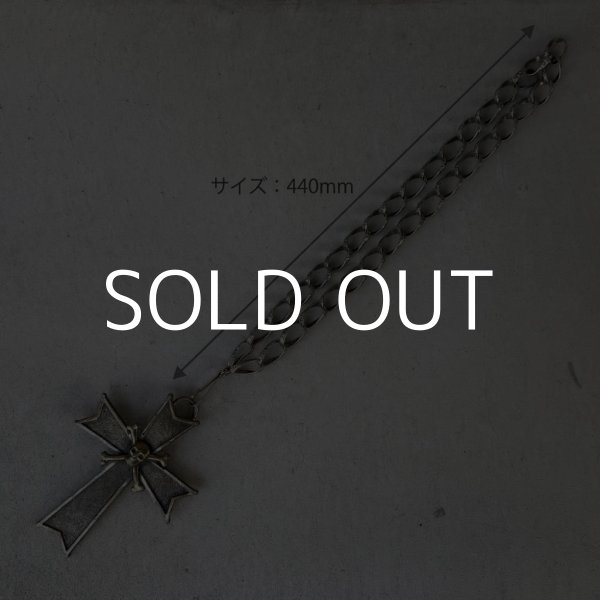 画像3: VINTAGE ANTIQUE PENDANT NECKLACE SKULL CROSS ペンダント ネックレス ドクロ スカル 十字架 クロスボーン / 骸骨 首飾り アクセサリー 儀式 アメリカ (3)