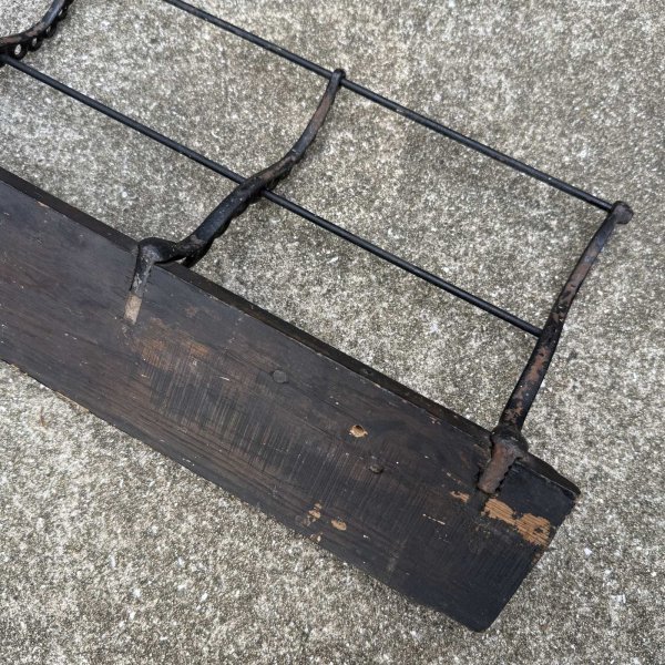 画像9: VINTAGE ANTIQUE COAT HAT RACK ヴィンテージ アンティーク コートラック ハットラック ウォールハンガー / ウォールインテリア ウッド 木製 アイアン 店舗什器 アメリカ (1) (9)