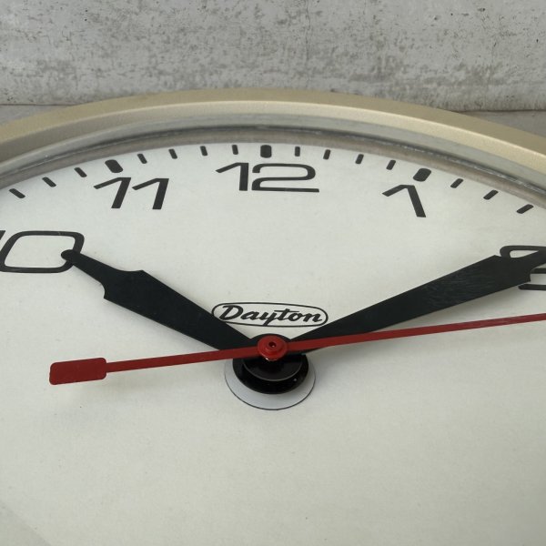 画像7: VINTAGE ANTIQUE DAYTON WALL CLOCK ヴィンテージ アンティーク ウォールクロック 壁掛け時計 / インダストリアル スクールクロック ホワイト 白色 店舗什器 アメリカ USA (7)