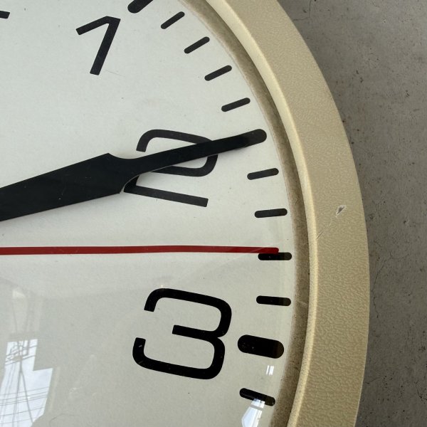 画像9: VINTAGE ANTIQUE DAYTON WALL CLOCK ヴィンテージ アンティーク ウォールクロック 壁掛け時計 / インダストリアル スクールクロック ホワイト 白色 店舗什器 アメリカ USA (9)
