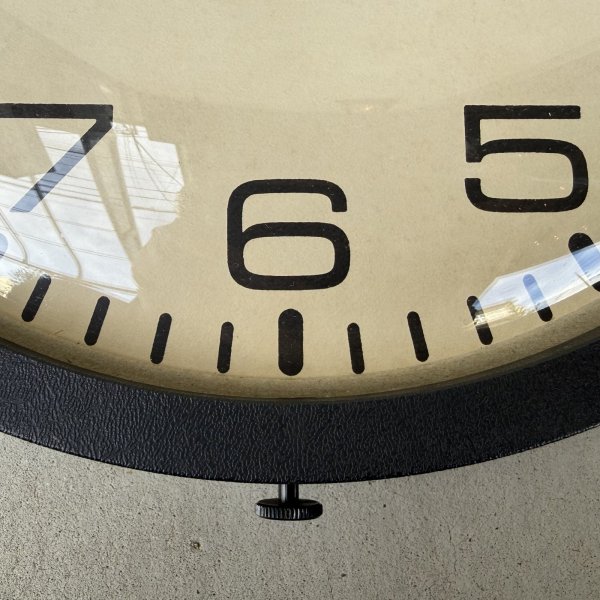 画像9: VINTAGE ANTIQUE DAYTON WALL CLOCK ヴィンテージ アンティーク ウォールクロック 壁掛け時計 / インダストリアル スクールクロック ブラック 黒色 店舗什器 アメリカ USA (9)