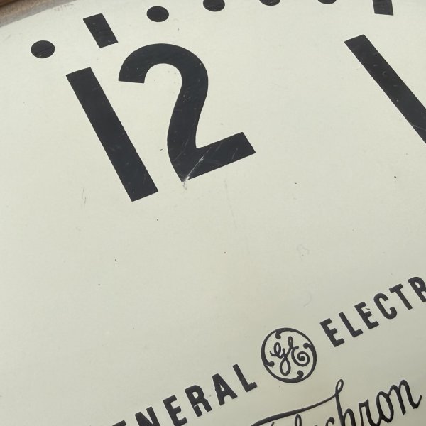 画像11: VINTAGE ANTIQUE WALL CLOCK GENERAL ELECRIC TELECHRON ヴィンテージ アンティーク ウォールクロック ゼネラルエレクトリック GE テレクロン 壁掛け時計 / スクールクロック ベークライト 丸型 茶色 店舗什器 アメリカ (11)