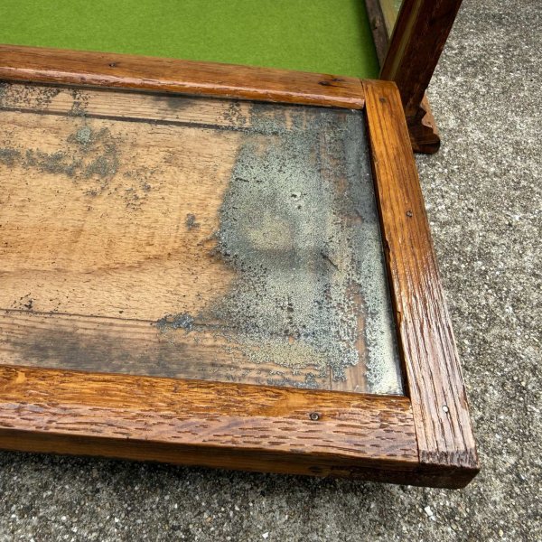 画像7: VINTAGE ANTIQUE CURVED GLASS SHOWCASE ヴィンテージアンティーク カーブガラス ショーケース ガラスケース / ディスプレイケース ラウンドガラス カウンターケース ウッド 木製 店舗什器 アメリカ (7)