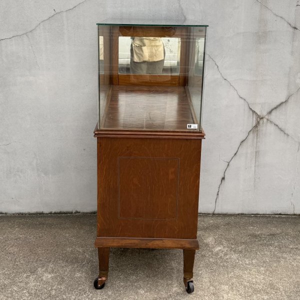 画像2: VINTAGE ANTIQUE  SHOWCASE PEN DISPLAY CABINET ヴィンテージ アンティーク ショーケース ガラスケース ディスプレイケース 陳列ケース / ペン ウッド 木製 家具  店舗什器 アメリカ (2)
