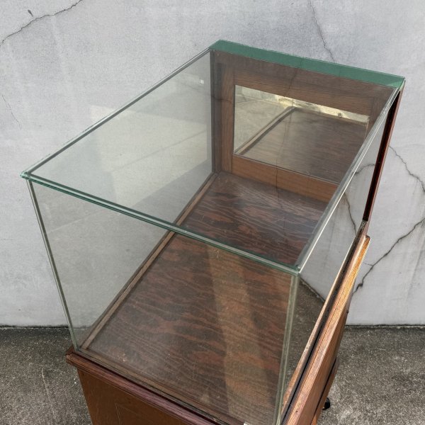 画像6: VINTAGE ANTIQUE  SHOWCASE PEN DISPLAY CABINET ヴィンテージ アンティーク ショーケース ガラスケース ディスプレイケース 陳列ケース / ペン ウッド 木製 家具  店舗什器 アメリカ (6)