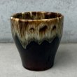 画像4: VINTAGE ANTIQUE POTTERY MUGCUP ヴィンテージ アンティーク マグカップ ブラウンドリップグレーズ コップ 食器 陶器 / コーヒーカップ ブラウン 茶色 カフェ 喫茶店 店舗什器 アメリカ g (4)