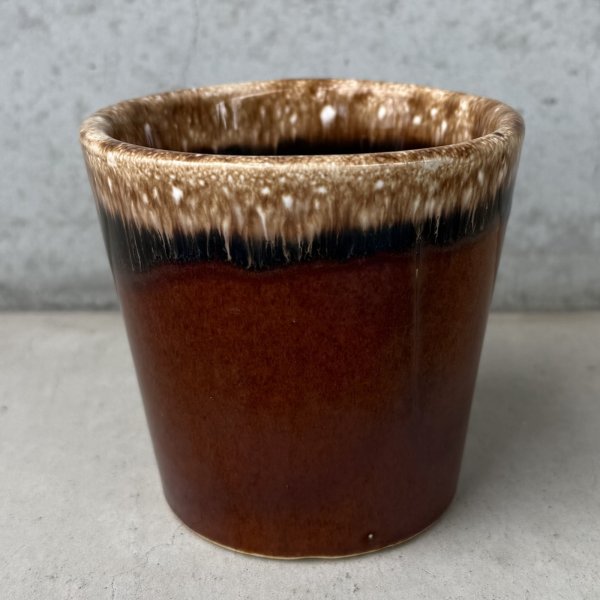 画像4: VINTAGE ANTIQUE HULL POTTERY MUGCUP ヴィンテージ アンティーク ハル マグカップ ブラウンドリップ コップ 食器 陶器 / コーヒーカップ  ブラウン 茶色 カフェ 喫茶店 店舗什器 アメリカ i (4)