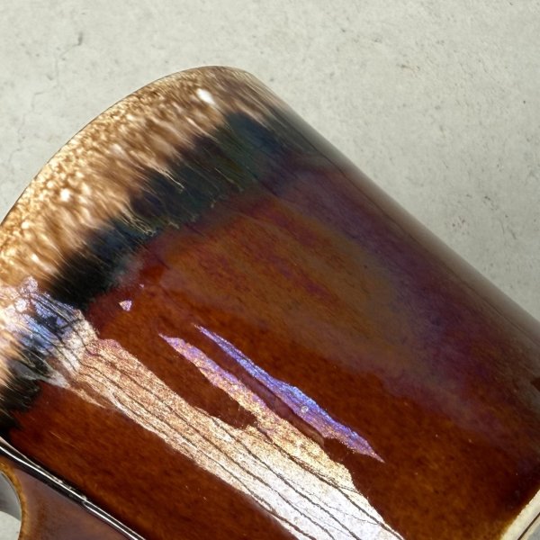 画像7: VINTAGE ANTIQUE HULL POTTERY MUGCUP ヴィンテージ アンティーク ハル マグカップ ブラウンドリップ コップ 食器 陶器 / コーヒーカップ  ブラウン 茶色 カフェ 喫茶店 店舗什器 アメリカ i (7)