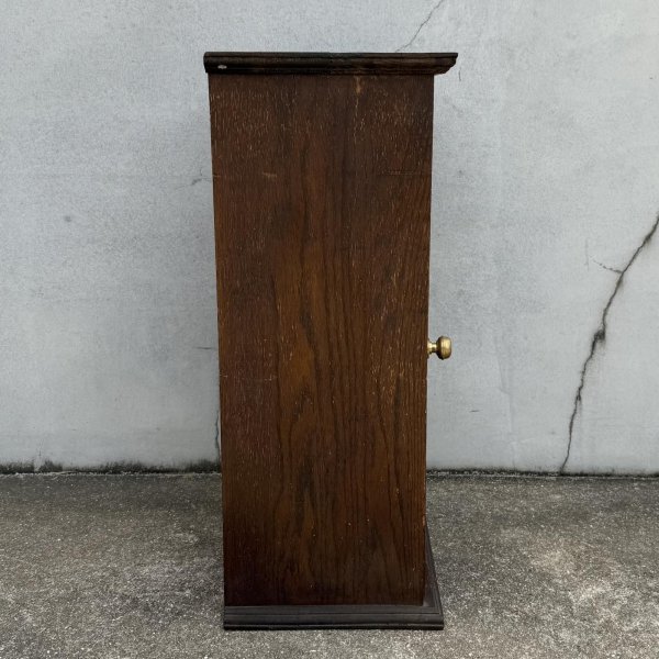 画像4: VINTAGE ANTIQUE WOODEN SHOWCASE ヴィンテージアンティーク ショーケース ガラスケース / ディスプレイケース カウンターケース ウッド 木製 卓上 薬屋 店舗什器 アメリカ (4)