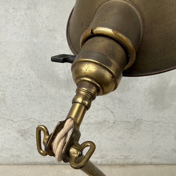 画像6: VINTAGE ANTIQUE FARIES DESKLAMP STANDLIGHT ヴィンテージ アンティーク フェアリーズ デスクライト スタンドライト 卓上照明 / コレクタブル テーブルランプ ブラス 真鍮 店舗什器 アメリカ (2)　　  (6)