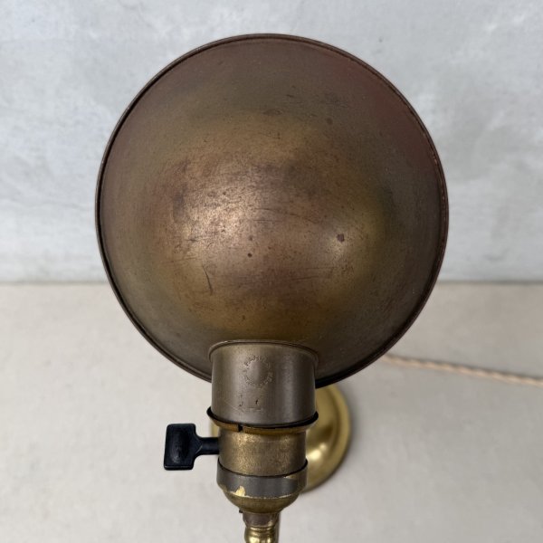 画像7: VINTAGE ANTIQUE FARIES DESKLAMP STANDLIGHT ヴィンテージ アンティーク フェアリーズ デスクライト スタンドライト 卓上照明 / コレクタブル テーブルランプ ブラス 真鍮 店舗什器 アメリカ (2)　　  (7)