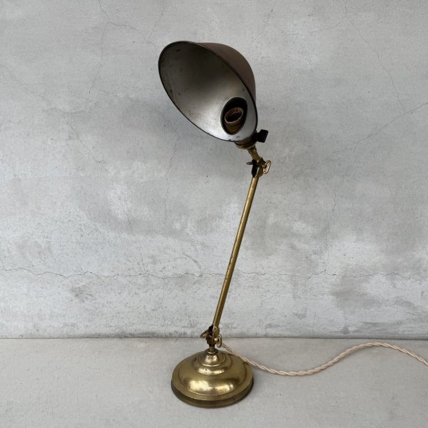 画像10: VINTAGE ANTIQUE FARIES DESKLAMP STANDLIGHT ヴィンテージ アンティーク フェアリーズ デスクライト スタンドライト 卓上照明 / コレクタブル テーブルランプ ブラス 真鍮 店舗什器 アメリカ (2)　　  (10)