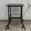 画像2: VINTAGE ANTIQUE TOLEDO UHL STEEL TABLE ヴィンテージ アンティーク トレド タイプライターテーブル / インダストリアル ディスプレイ 棚 家具 アイアン 店舗什器 アメリカ (2)