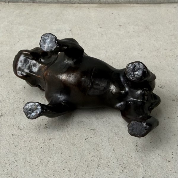 画像7: VINTAGE ANTIQUE BULLDOG FIGURE  ヴィンテージ アンティーク ブルドッグ オブジェ 置物  / コレクタブル ディスプレイ ペーパーウェイト 犬 動物 鋳物 アメリカ  (7)