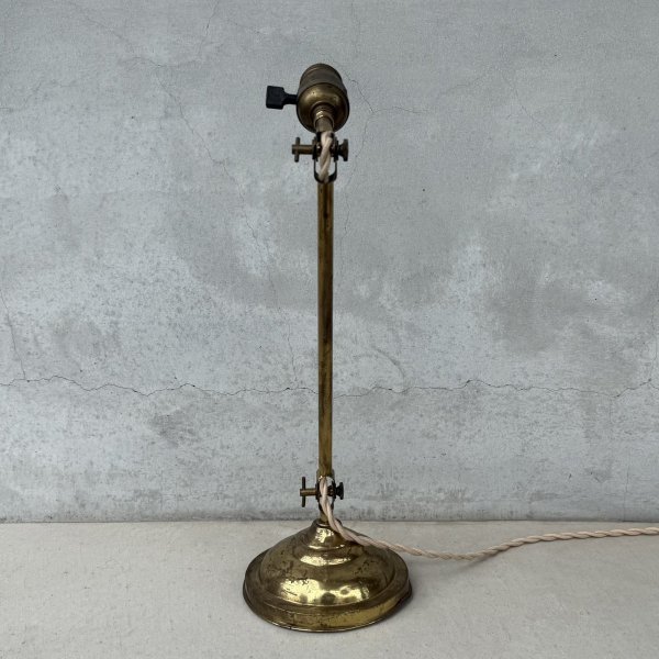 画像4: VINTAGE ANTIQUE FARIES DESKLAMP STANDLIGHT ヴィンテージ アンティーク フェアリーズ デスクライト スタンドライト 卓上照明 / コレクタブル テーブルランプ ブラス 真鍮 店舗什器 アメリカ (3) (4)