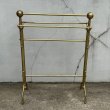 画像2: VINTAGE ANTIQUE TOWEL RACK  ヴィンテージ アンティーク タオルラック タオルハンガー タオルバー / タオル掛け インテリア 真鍮 店舗什器 アメリカ (2)