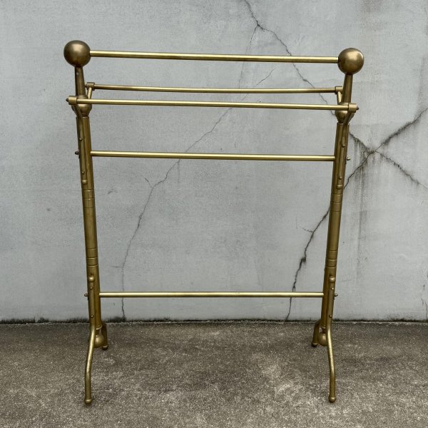 画像2: VINTAGE ANTIQUE TOWEL RACK  ヴィンテージ アンティーク タオルラック タオルハンガー タオルバー / タオル掛け インテリア 真鍮 店舗什器 アメリカ (2)