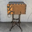 画像5: VINTAGE ANTIQUE TOLEDO UHL STEEL TABLE JAPANNED ヴィンテージ アンティーク トレド タイプライターテーブル ジャパンド ジャパンフィニッシュ / ジャパンカラー ディスプレイ 棚 家具 アイアン 店舗什器 アメリカ (5)
