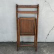 画像9: VINTAGE ANTIQUE FOLDING CHAIR WOOD ヴィンテージ アンティーク フォールディングチェア 折り畳み椅子 イス チェア  / ウッド 木製 家具 インテリア ディスプレイ 店舗什器 アメリカ  (9)