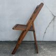 画像4: VINTAGE ANTIQUE FOLDING CHAIR WOOD ヴィンテージ アンティーク フォールディングチェア 折り畳み椅子 イス チェア  / ウッド 木製 家具 インテリア ディスプレイ 店舗什器 アメリカ  (4)