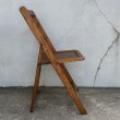 画像3: VINTAGE ANTIQUE FOLDING CHAIR WOOD ヴィンテージ アンティーク フォールディングチェア 折り畳み椅子 イス チェア  / ウッド 木製 家具 インテリア ディスプレイ 店舗什器 アメリカ  (3)