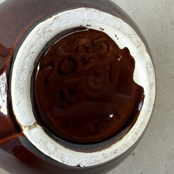 画像7: VINTAGE ANTIQUE MCCOY POTTERY MUGCUP ヴィンテージ アンティーク マッコイ マグカップ コップ 食器 陶器 ブラウンドリップ / コーヒーカップ 茶色 カフェ 喫茶店 店舗什器 アメリカ m (7)